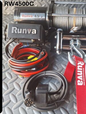 RUNVA WINCH - Steel Cable 4500lbs (2 041Kg) 12V - Cableremote only